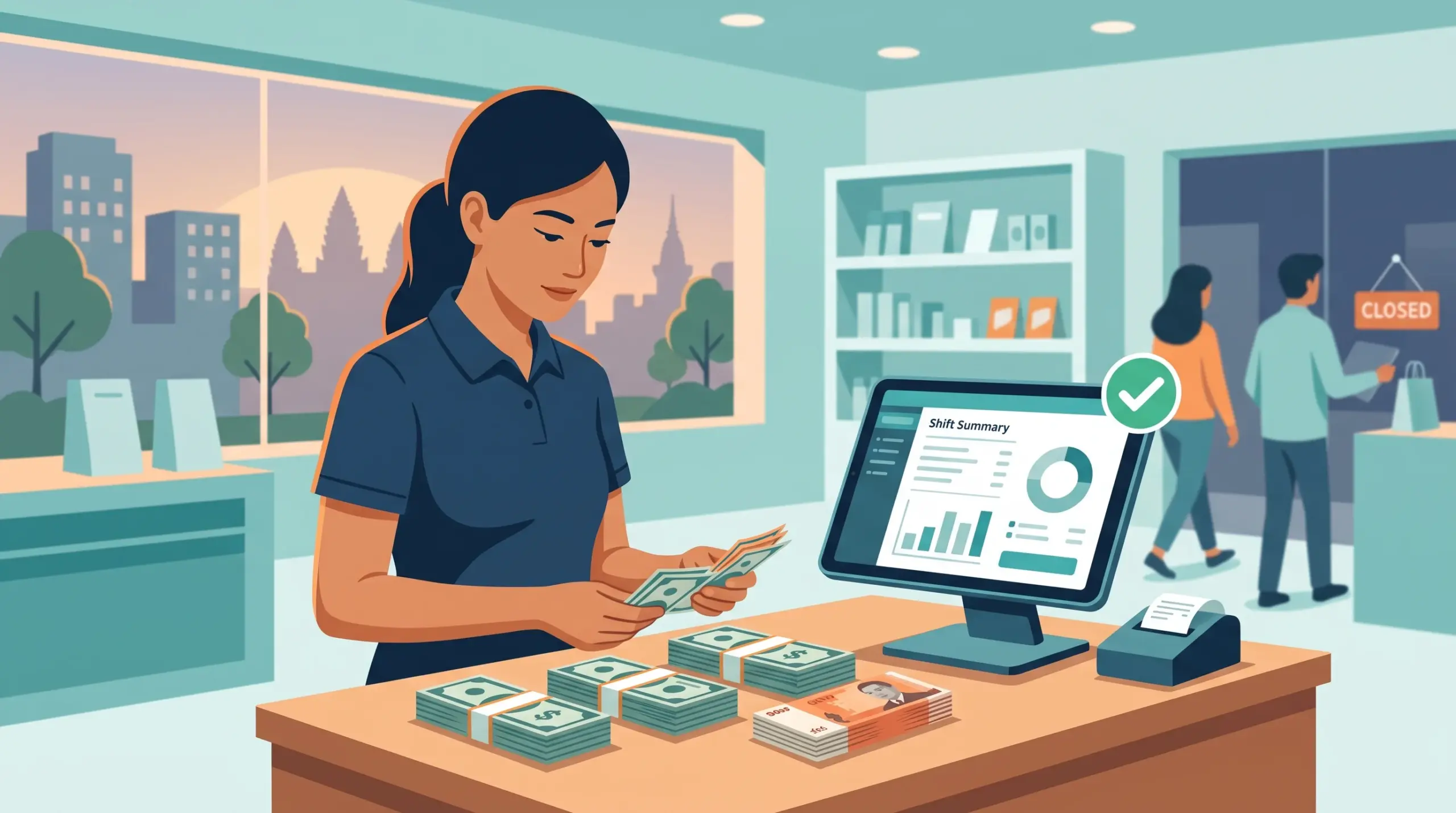 Shift and Cash Management for POS in Cambodia
