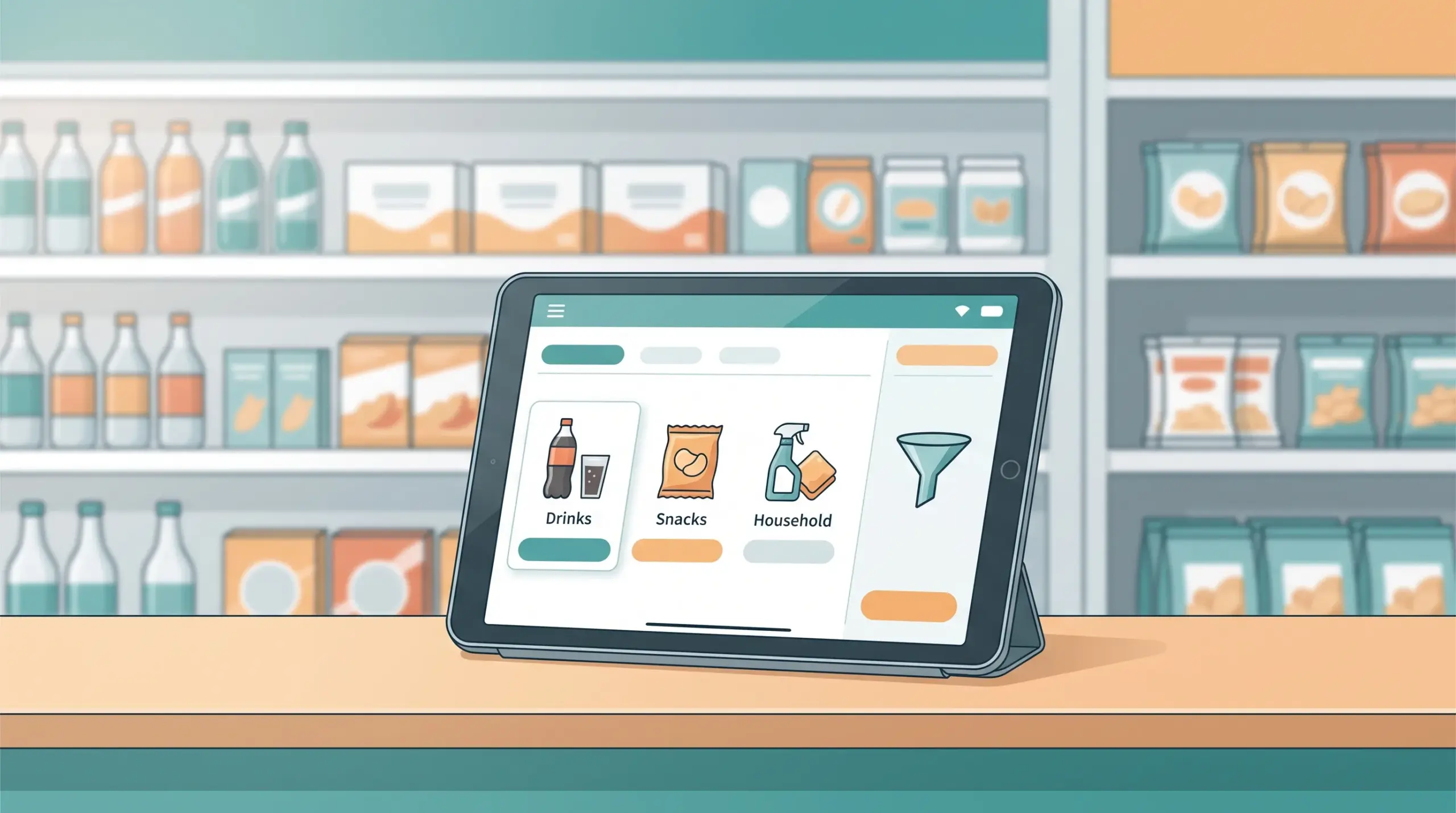 Organizing Your Product Catalog on a POS in Cambodia 3 MyLekha POS filtering products by brand and category in Cambodia scaled
