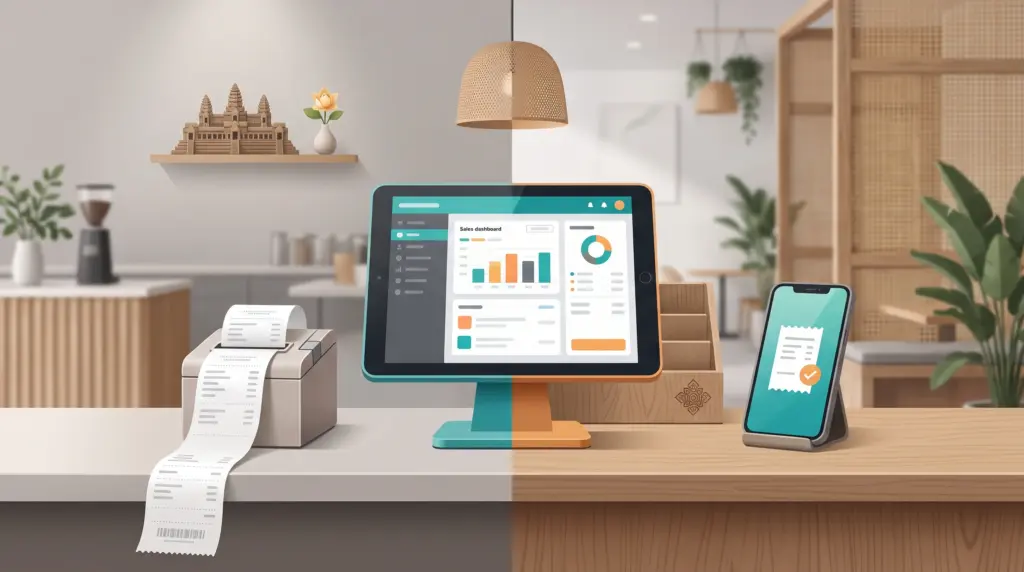 Digital Receipt POS Cambodia: Paper or Digital for Your Shop?